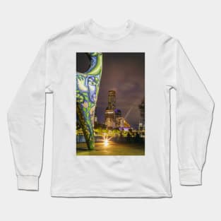 Angel watching over Melbourne City Long Sleeve T-Shirt